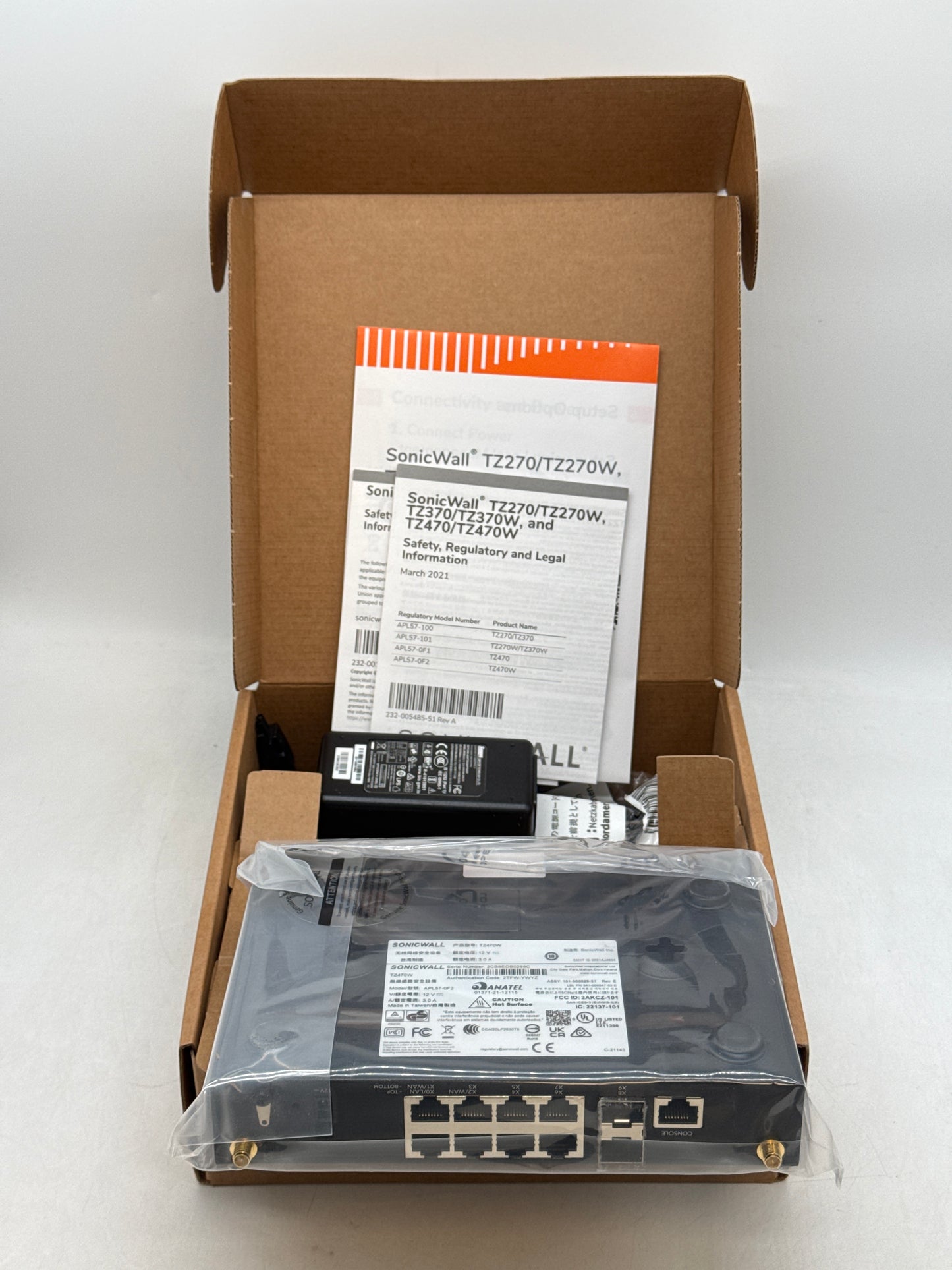 SonicWall TZ470 02-SSC-2831  Wireless-AC Base Appliance -New Open Box