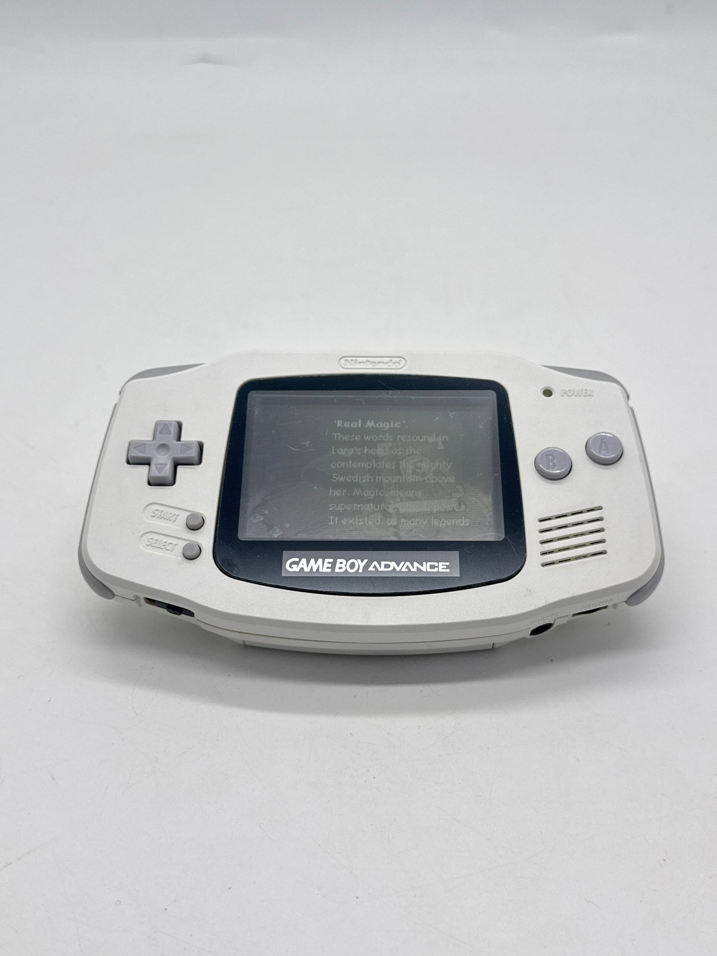Nintendo Game Boy Advance AGB-001 White Console #6 Aftermarket Lens or/and Shell