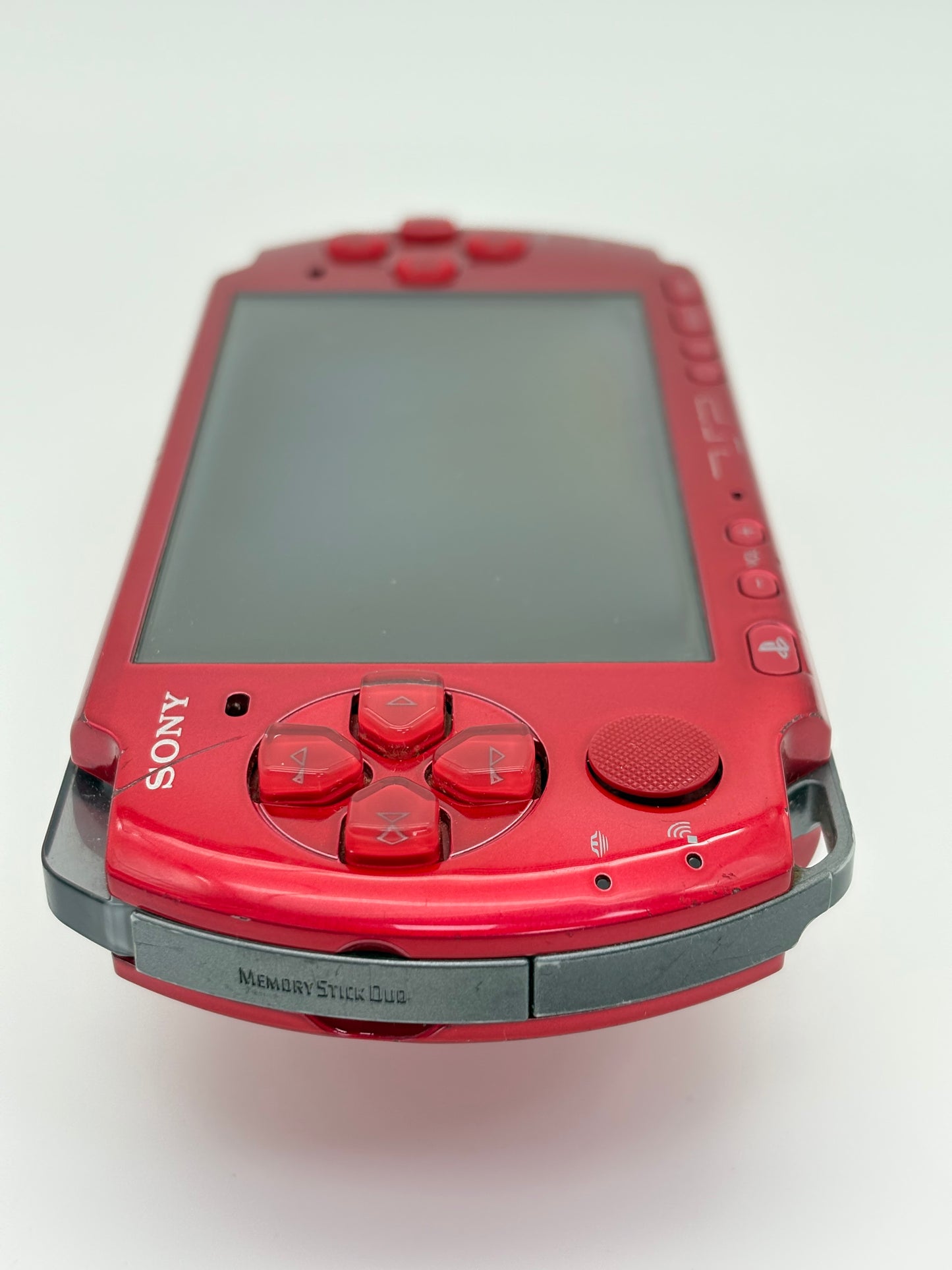 Sony PSP-3000 Red Console #209 w/1200 mAh Battery !Read