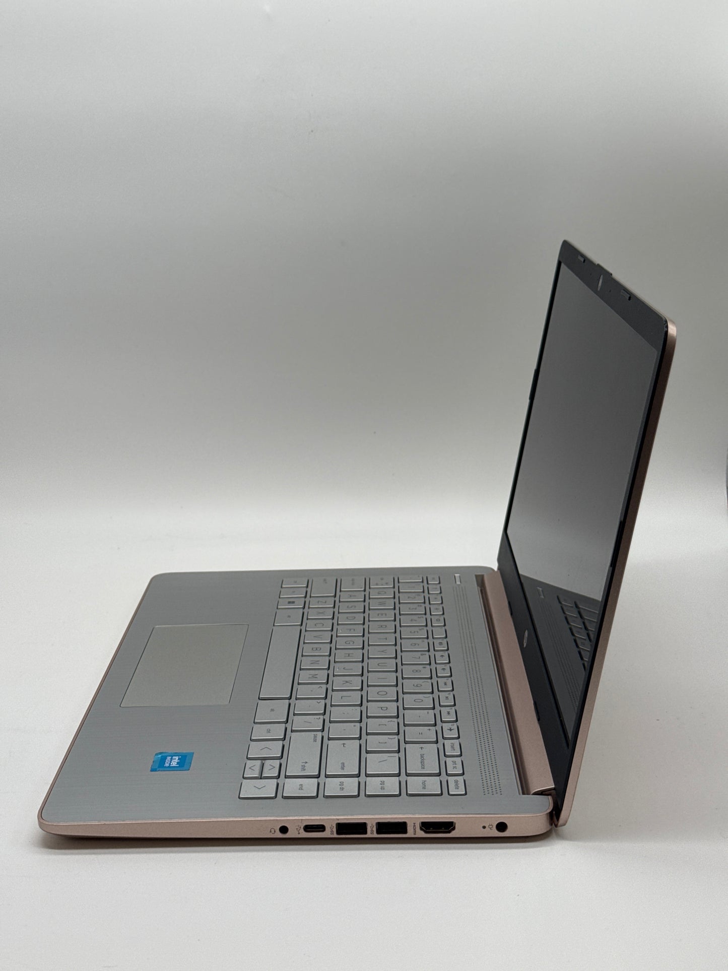 HP Touchscreen Laptop 14-DQ0070NR 14" Celeron N4120 4GB RAM 64GB SSD Rose Gold - Used