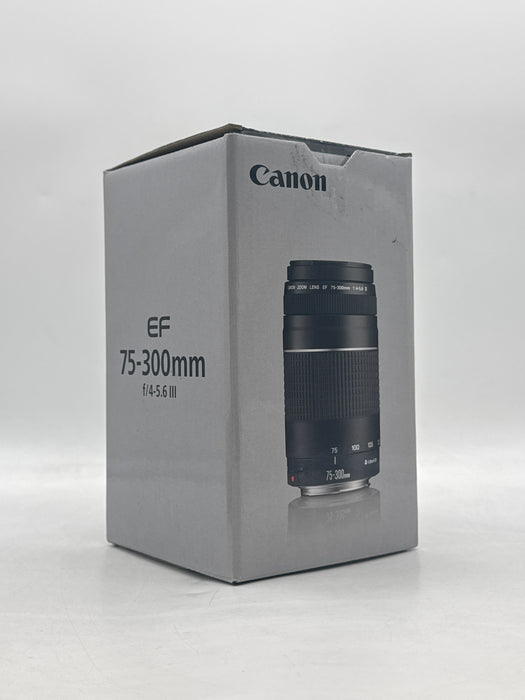 New Canon EF 75-300mm f/4-5.6 III Telephoto Zoom Lens