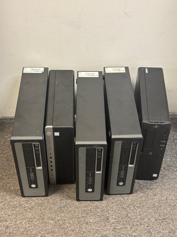 Lot of 5 HP Desktop Computer - Untested