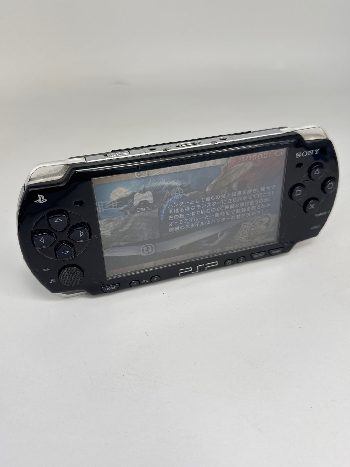 Sony PSP-2000 Piano Black Console #83 w/1200mAh Battery & No Charger