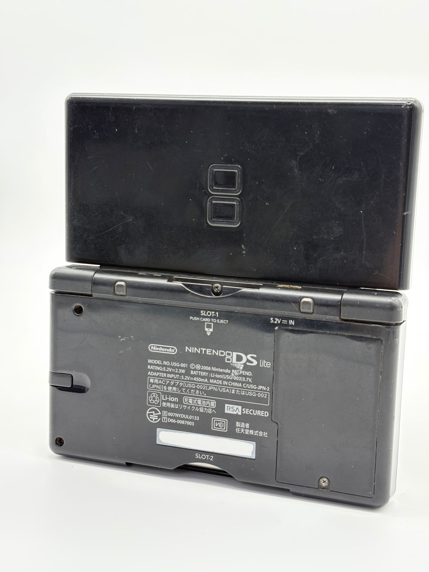 Nintendo DS Lite USG-001 Black Console UNTESTED AS IS #301