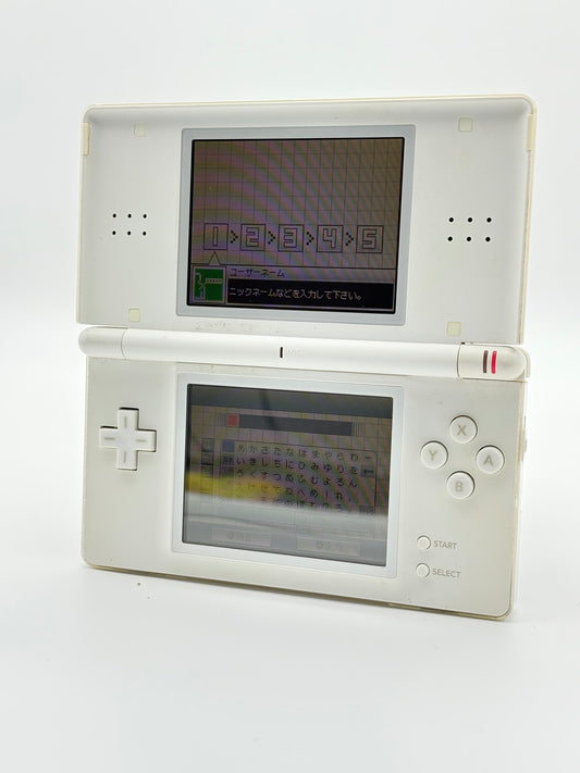 Nintendo DS Lite USG-001 Polar White Console UNTESTED AS IS #302
