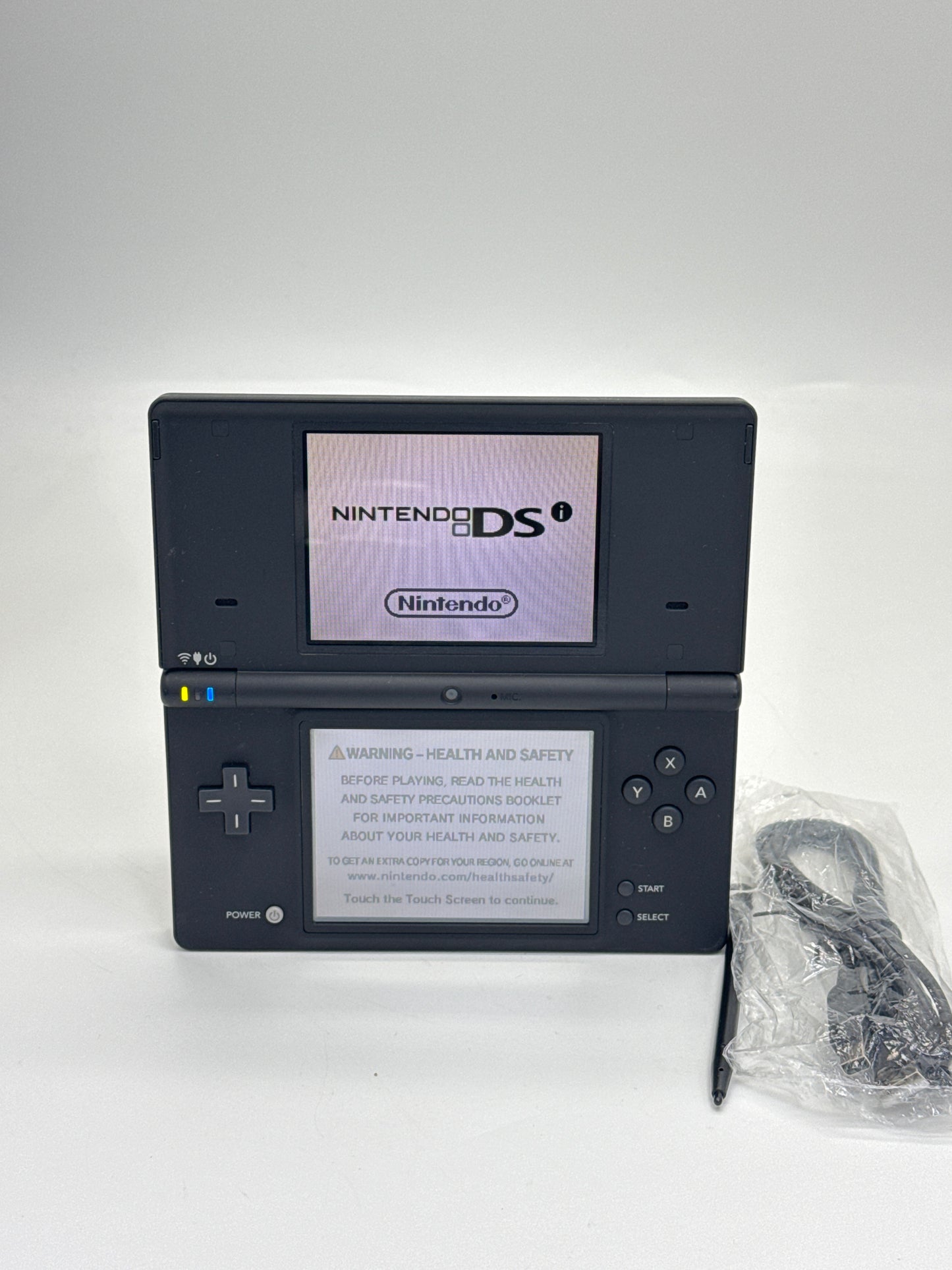 Nintendo DSi TWL-001(JPN) Black Console #423 w/Stylus & Charger Yellowed Displays AS IS