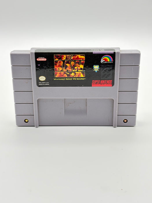 WWF RAW Super Nintendo SNES Game Cartridge Free Shipping