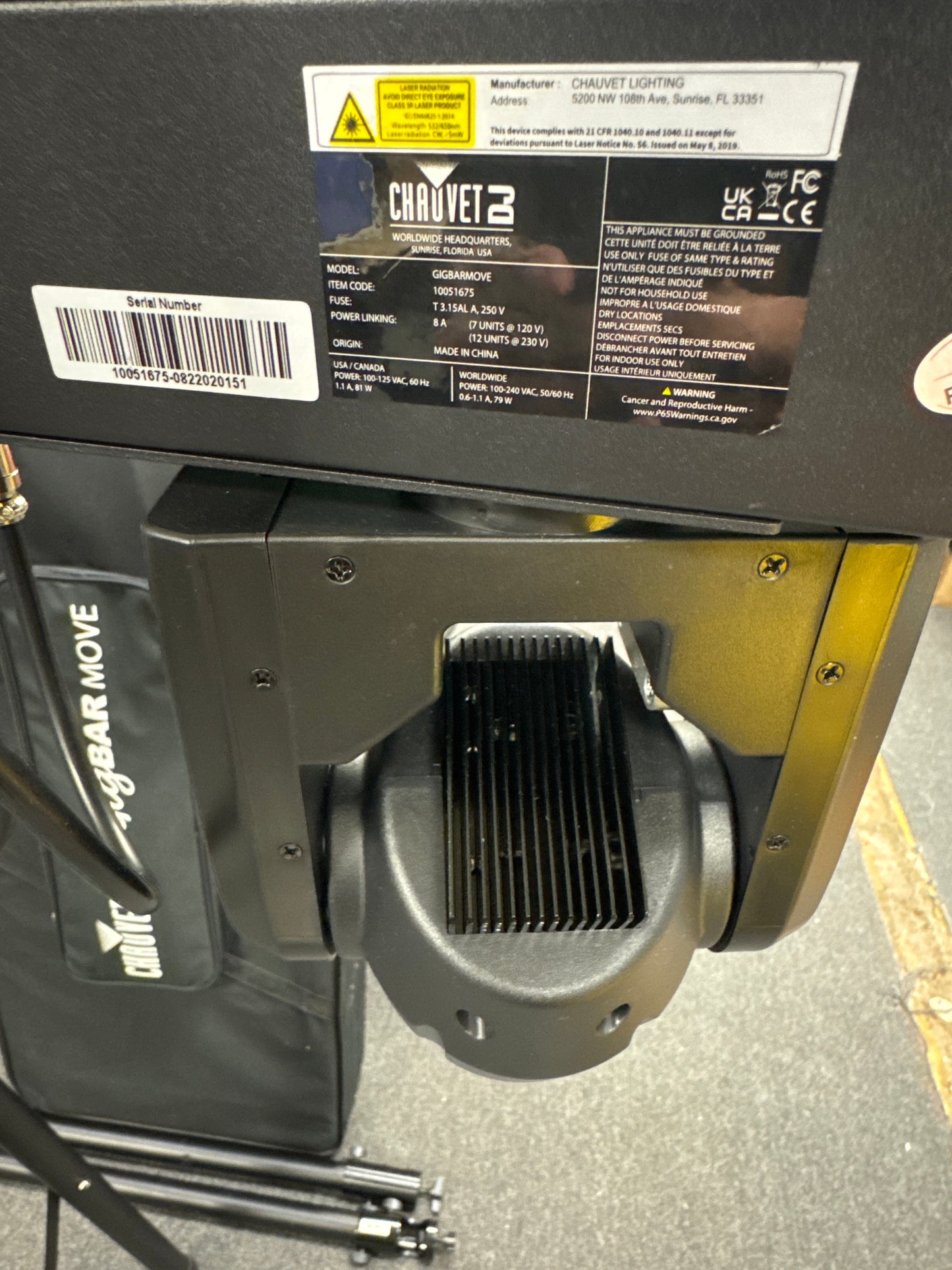 Chauvet DJ GIGBAR MOVE Light System with Accessories