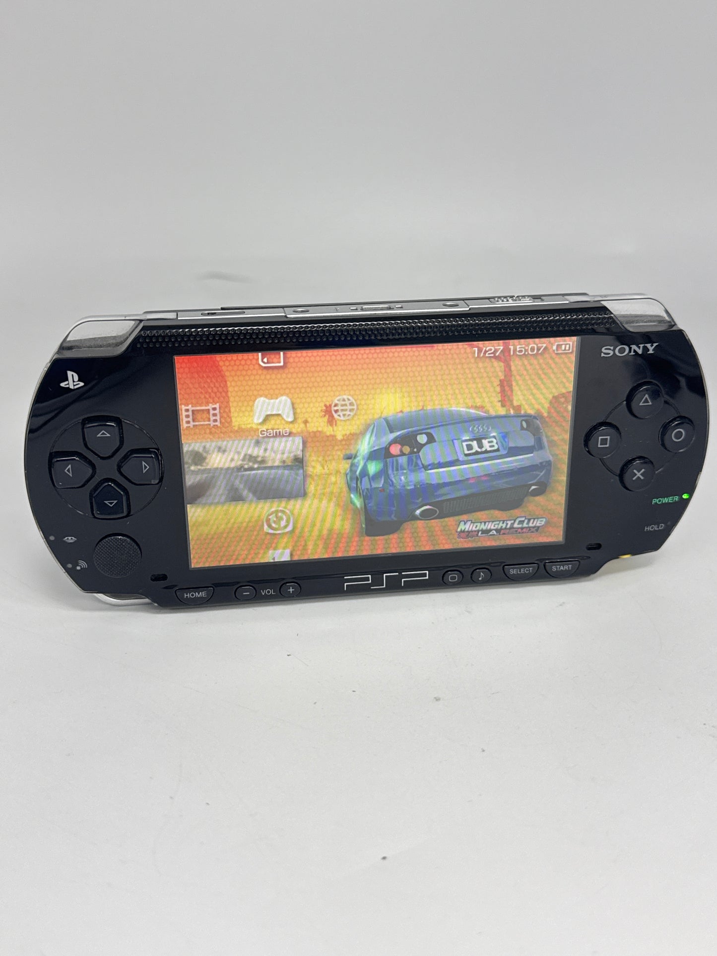 Sony PSP-1000 Piano Black Console #298 w/2400mAh Battery No Charger