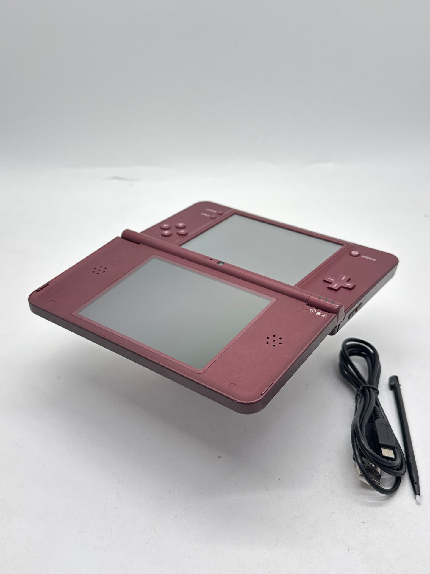 Nintendo DSi LL UTL-001(JPN) Wine Red Burgundy Console #409 w/ Stylus & Charger