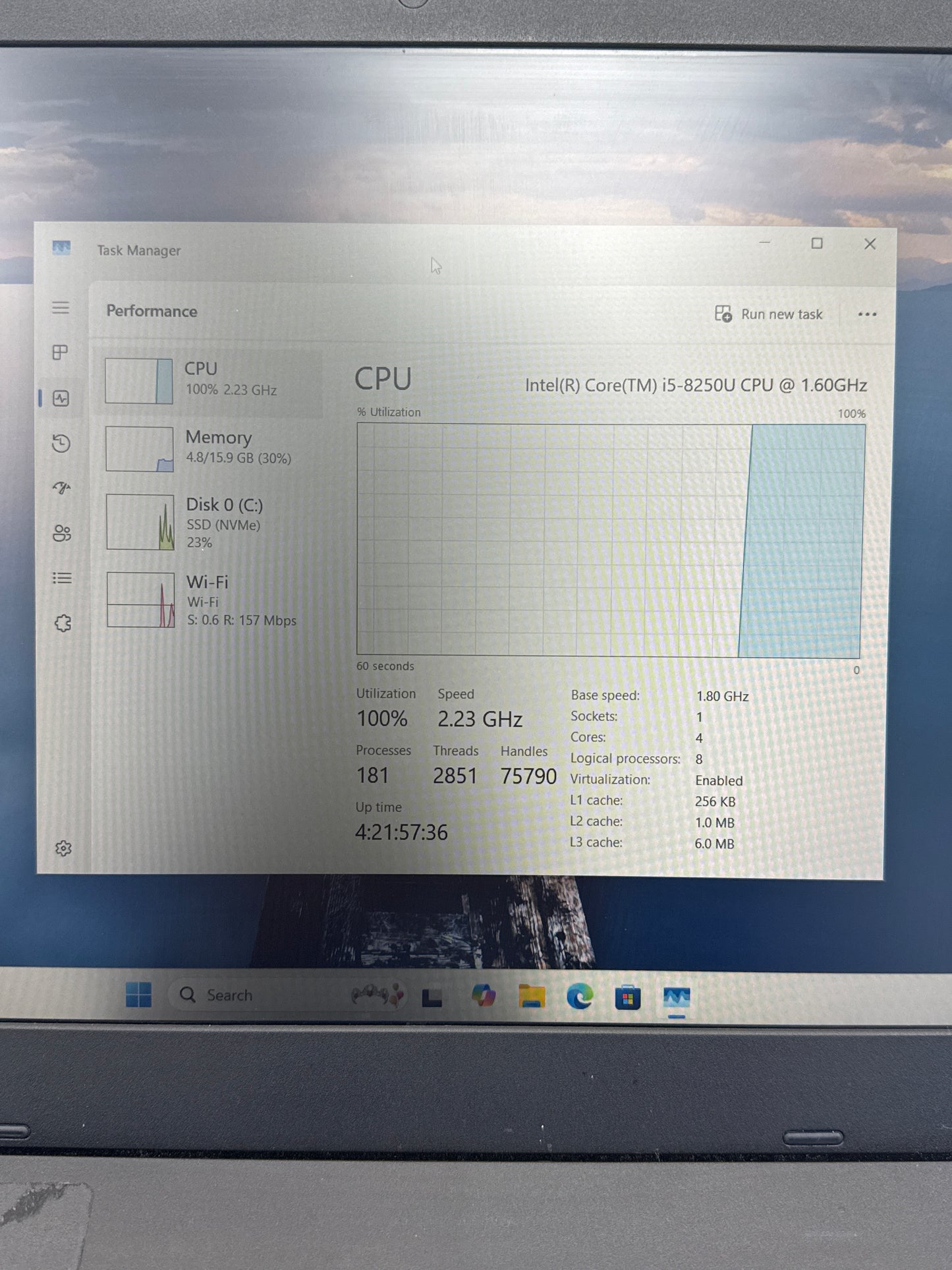 Lenovo ThinkPad L580 Intel i5-8250U 16GB RAM 512GB SSD Laptop #5 READ