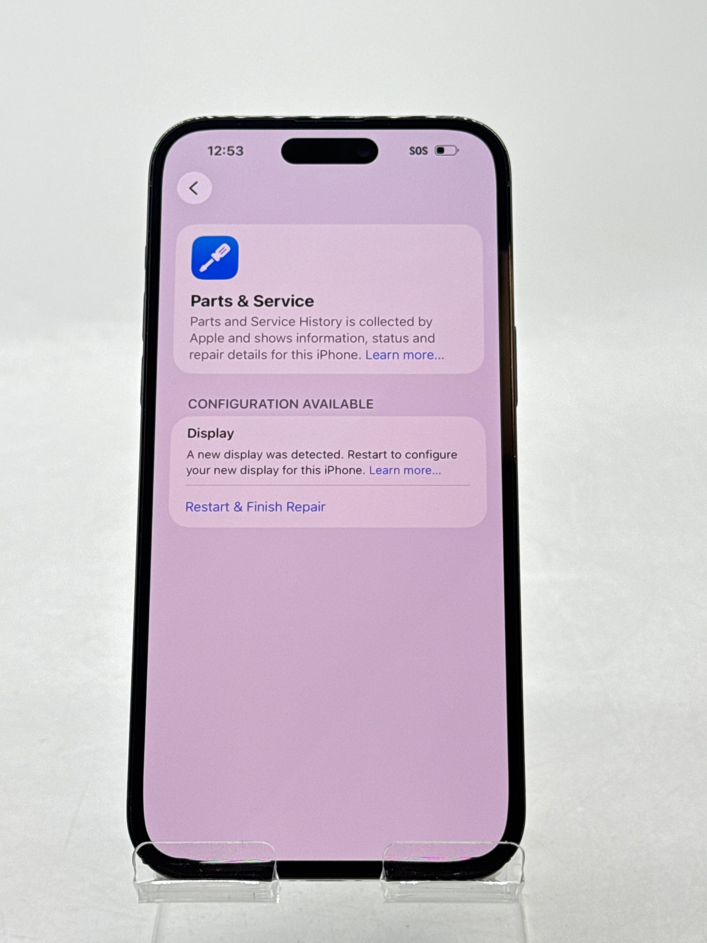 AT&T Apple iPhone 14 Pro Max A2651 1TB Space Black 87% BH - AfterMarket Display