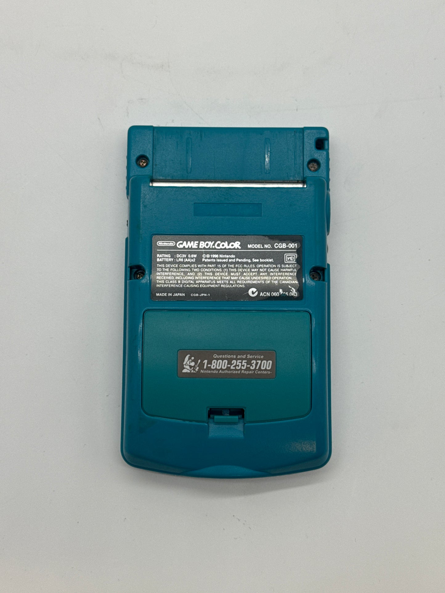 Tested Nintendo Game Boy Color Console CGB-001 - Teal Blue