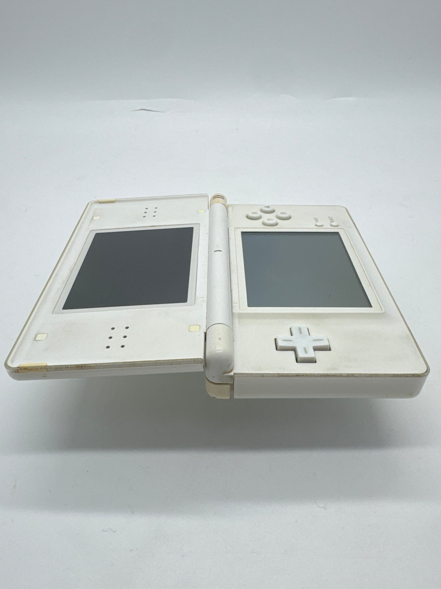 Nintendo DS Lite USG-001 Polar White Console #28 Upper Screen has a Black Patch