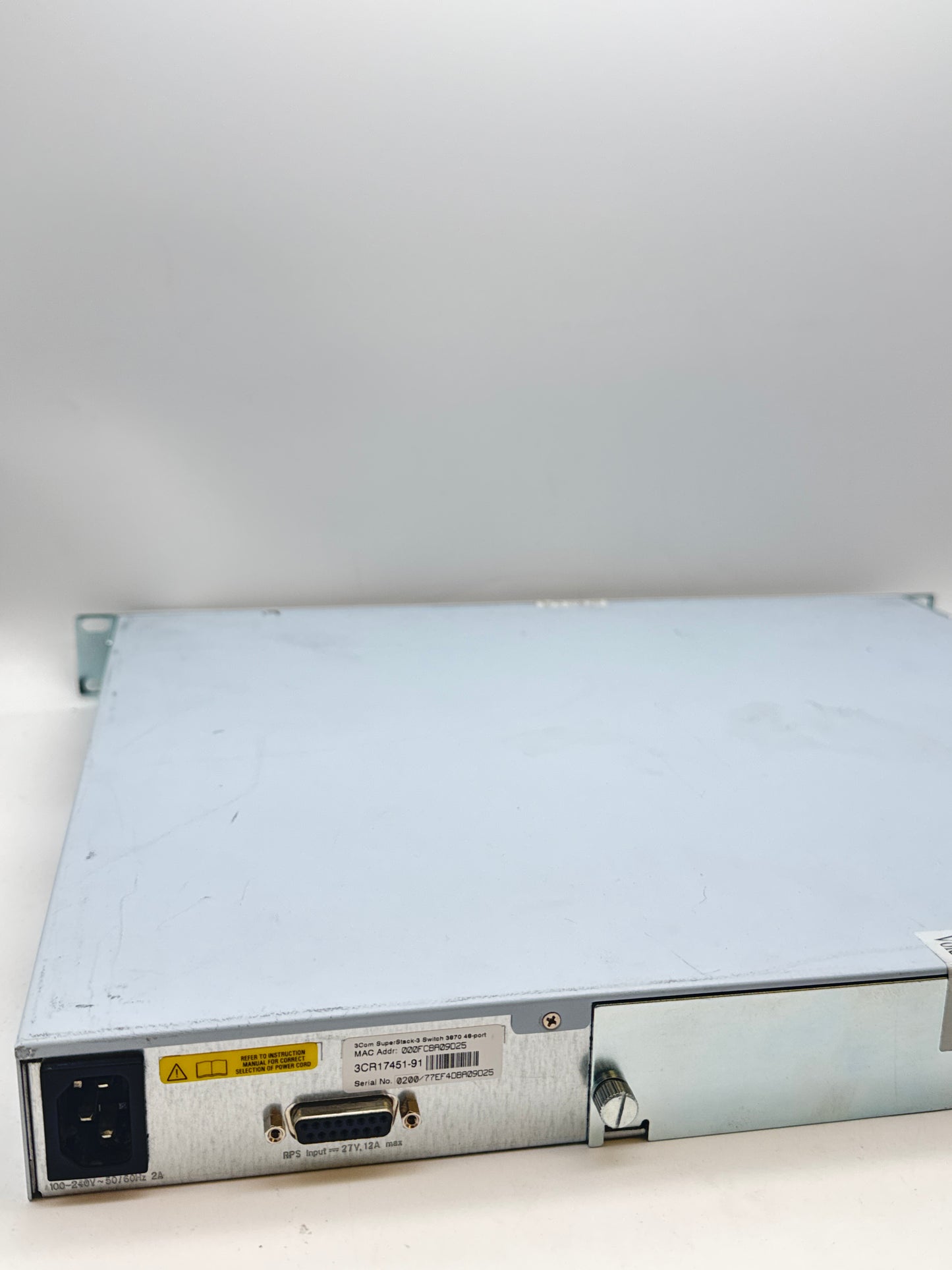 3COM SuperStack 3 3870 48 port switch (44 port + 4 SFP) 3CR17451-91