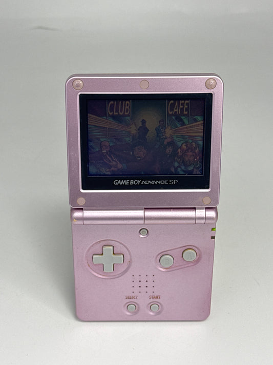 Nintendo Game Boy Advance SP AGS-001 Pink Console #653 Grainy Screen READ AS IS