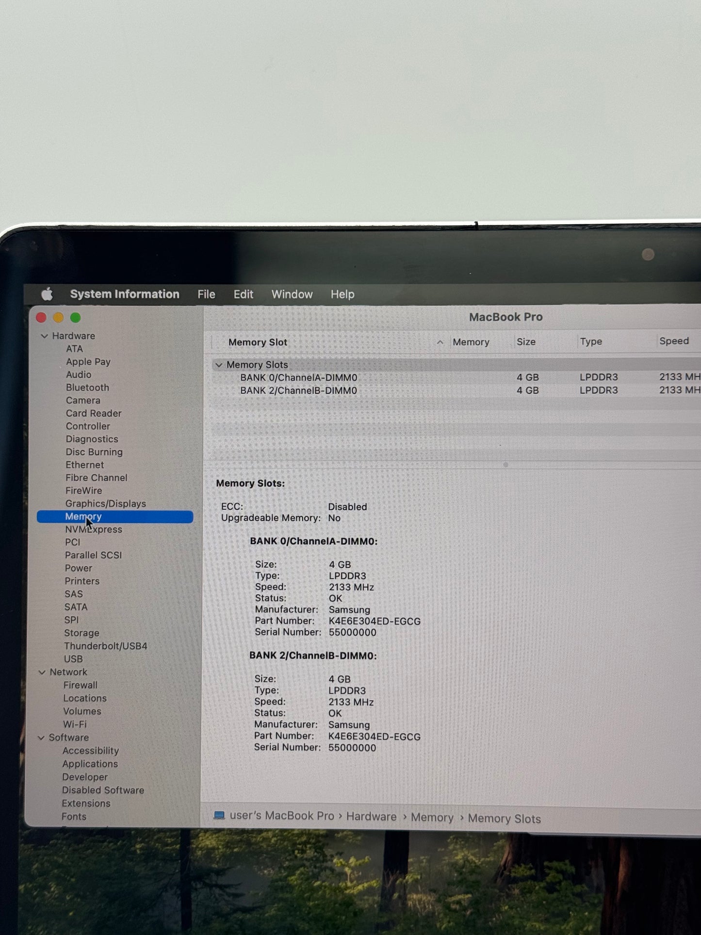 2020 Apple MacBook Pro 13" A2289 Core i5 1.4Ghz 256GB SSD 8GB RAM