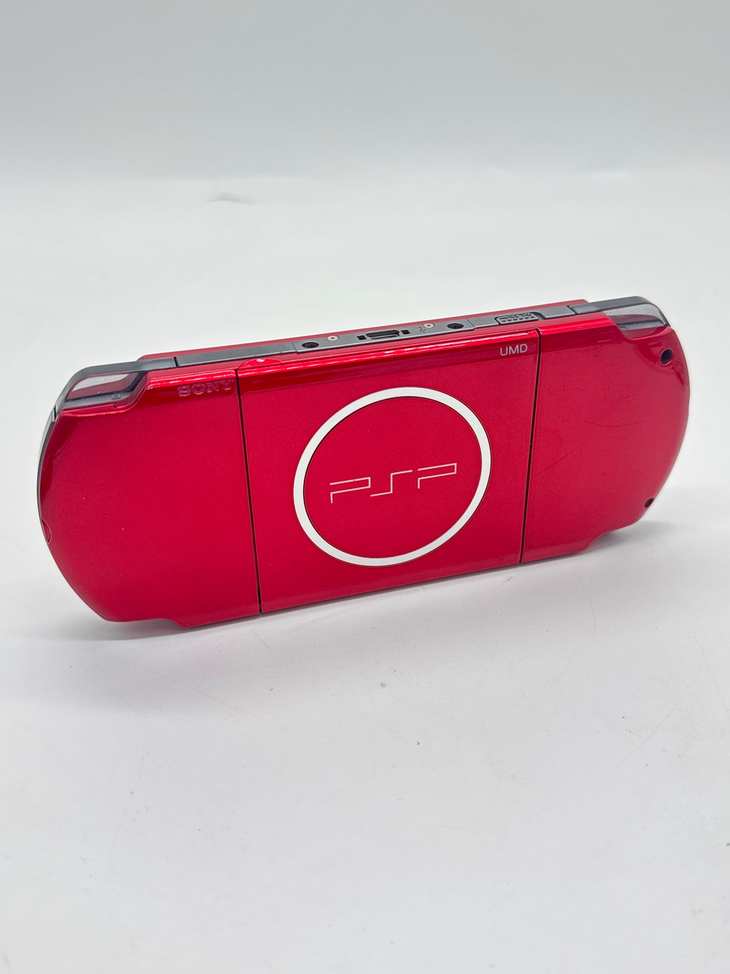 Sony PSP-3000 Red Console #256 w/2400mAh Battery & No Charger