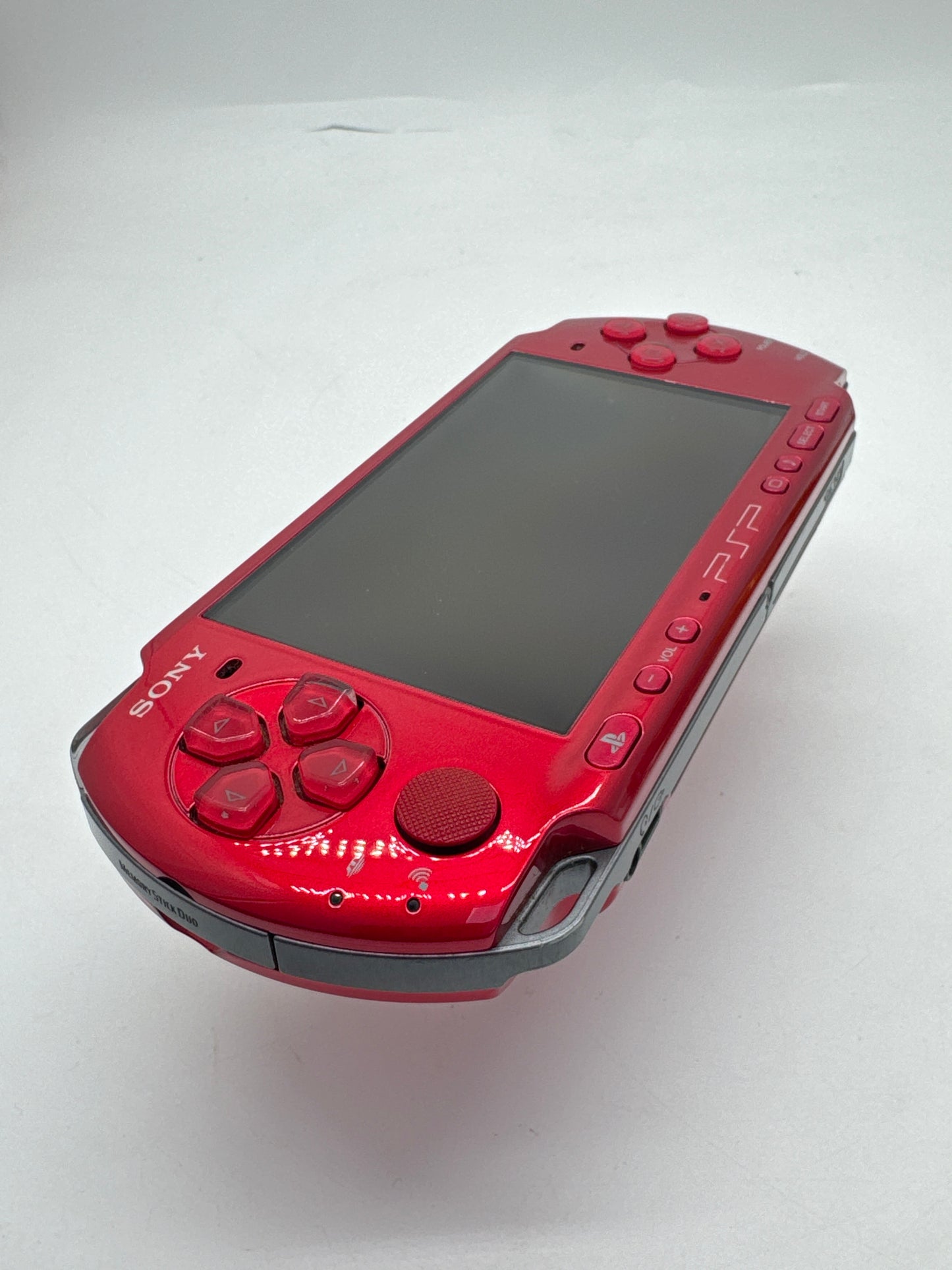 Sony PSP-3000 Red Console #57 w/ 2400mAh Battery & Charger