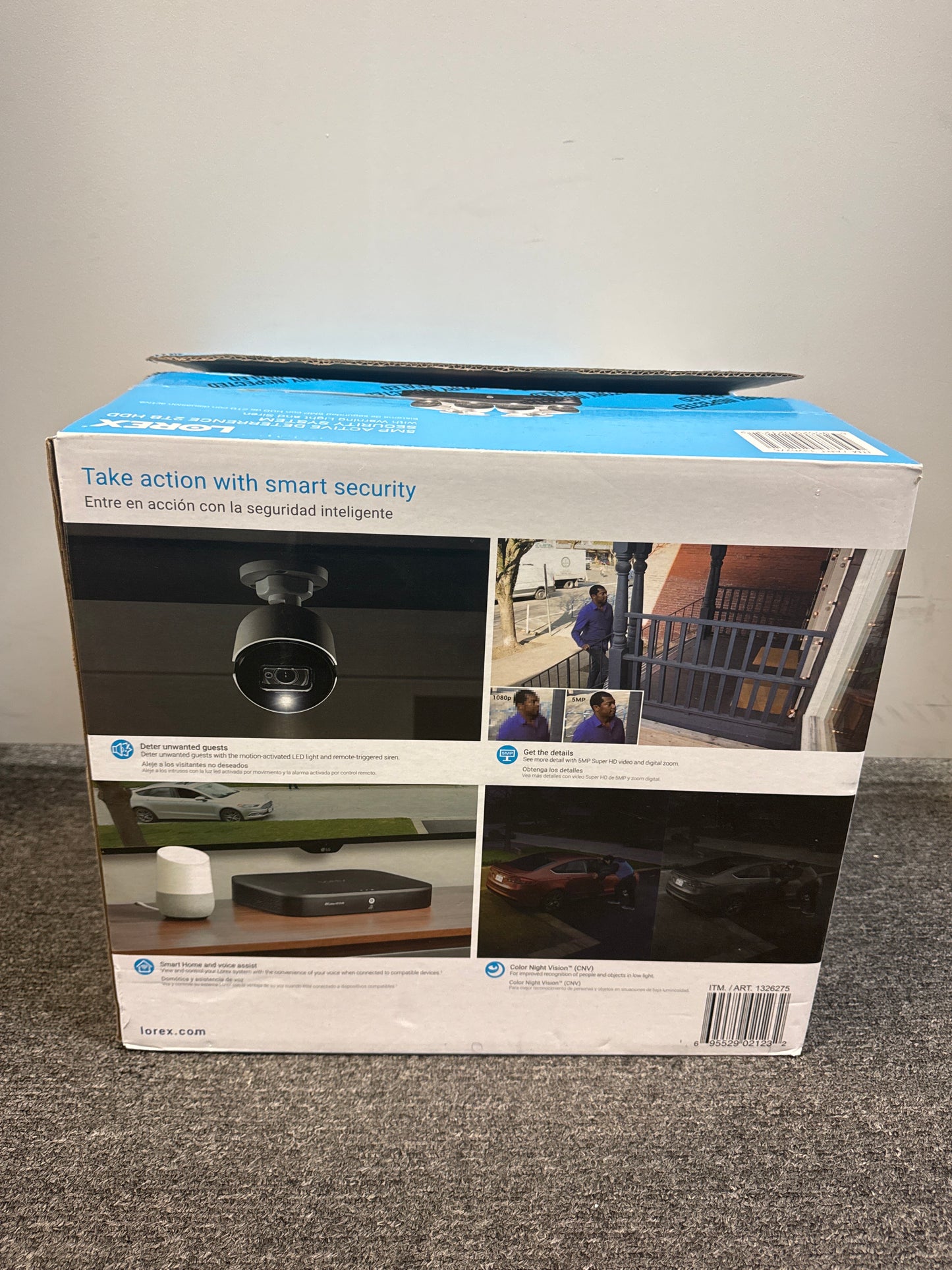 Lorex TD81825A4-E 8-Channel 2TB DVR 4-4k Bullet Camera Security System - New Open Box