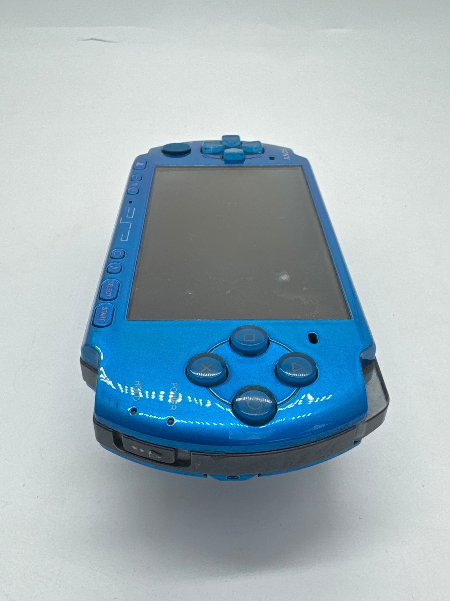 Sony PSP-3000 Metallic Blue Console Only #98 No Battery No Battery Lid AS IS