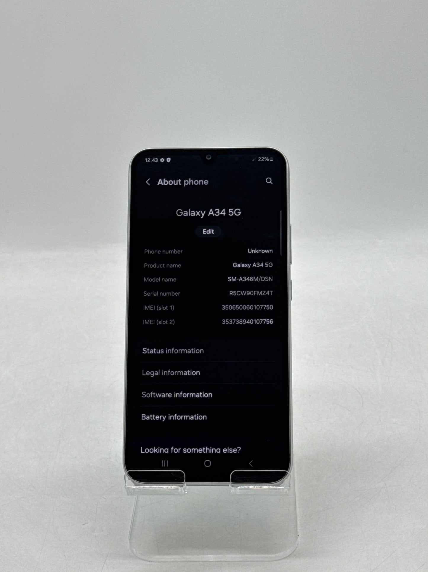 Unlocked Samsung Galaxy A34 6.6" SM-A346M 128GB 4GB RAM Silver