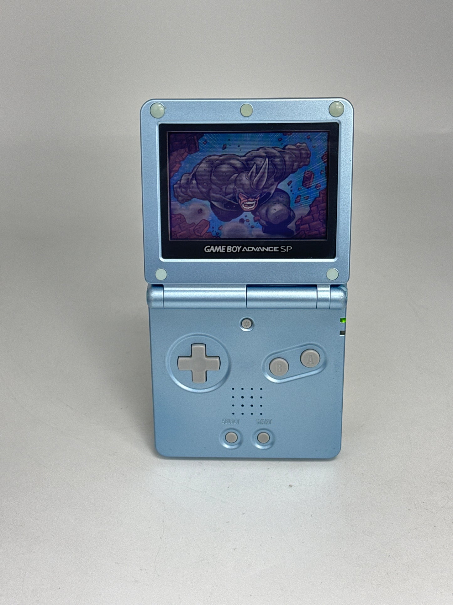Nintendo Game Boy Advance SP AGS-001 Pearl Blue Console Only #404