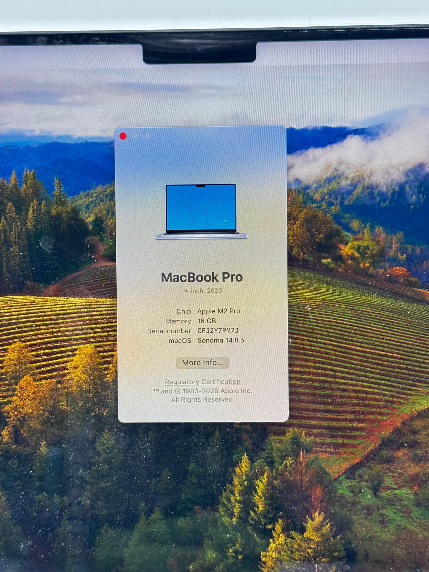 2021 Apple MacBook Pro 14" A2779 M2 Pro 16GB RAM 512GB SSD Silver Laptop READ