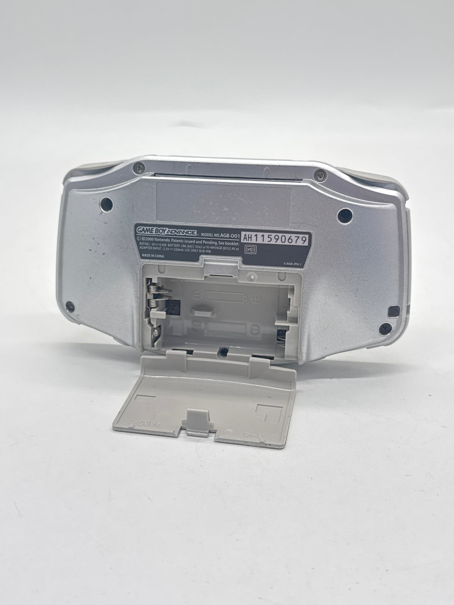 Nintendo Game Boy Advance AGB-001 Silver Console #635 Powers On When Toggle AS IS
