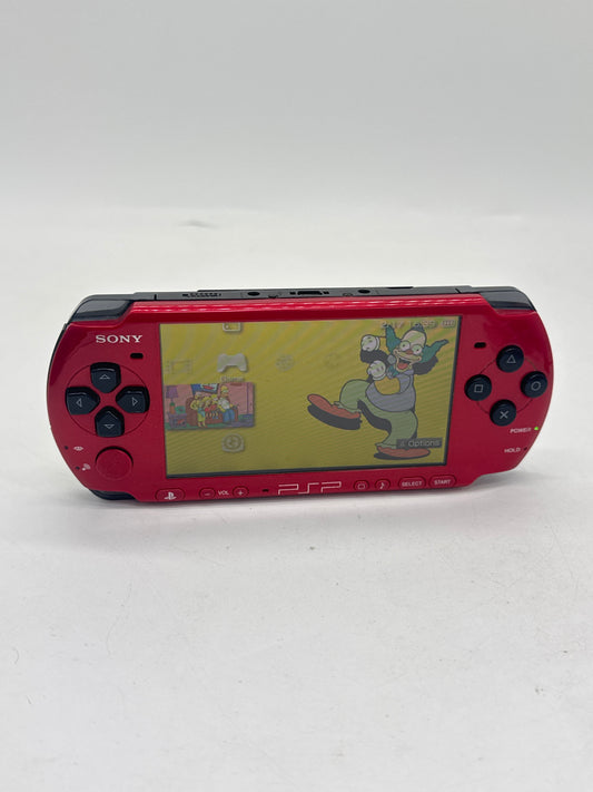 Sony PlayStation Portable PSP-3000 Red Console #371 w/1200mAh Battery