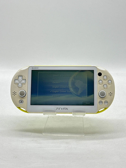 Sony PS Vita PCH-2000 Handheld Lime Green Console w/ Charger & Memory Card