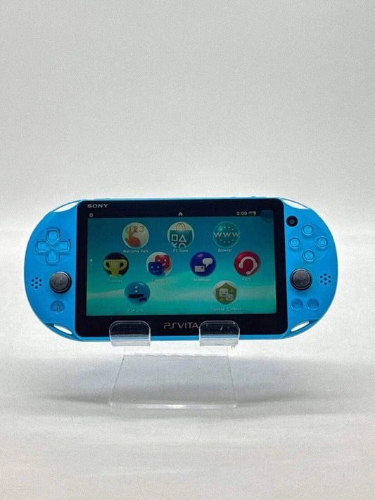 Sony PS Vita PCH-2000 Handheld Aqua Blue w/32GB Memory Card #3