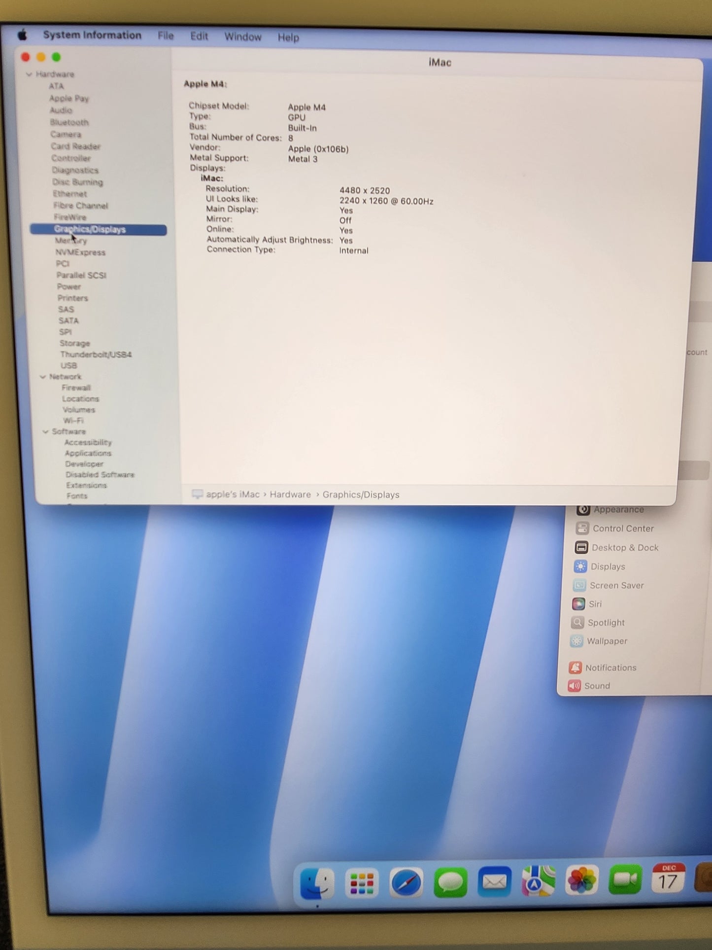 2024 Apple iMac 24" A3247 M4 8C-CPU 8C-GPU 256GB SSD 16GB RAM Blue