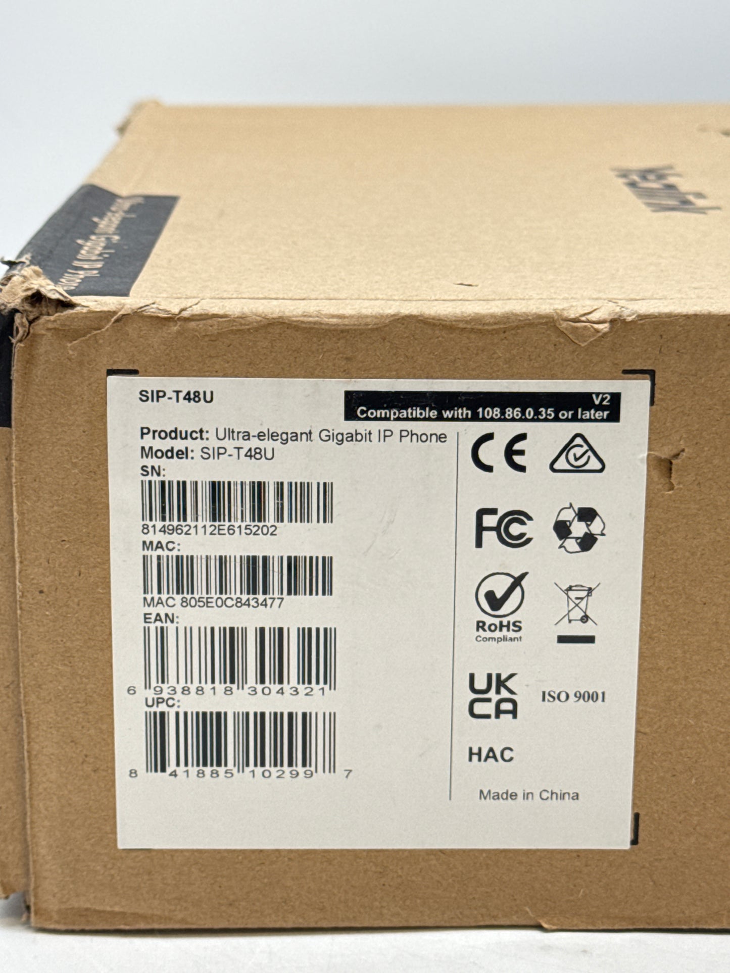 YEALINK IP PHONE SIP-T48U IP Phone Black - New Open Box