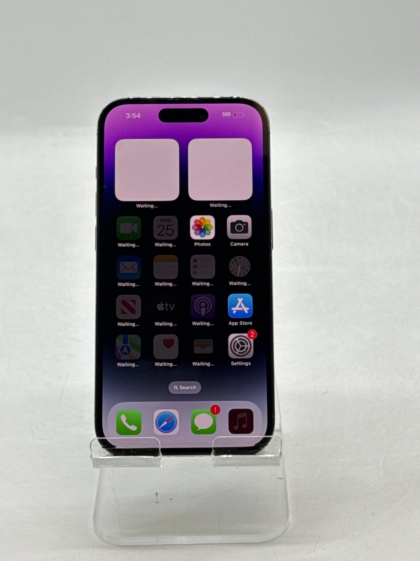 Unlocked Apple iPhone 14 Pro A2650 128GB Deep Purple - Cracked Read!