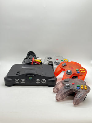 Nintendo 64 N64 Console Bundle NUS-001 w/ 3 Controllers & Cables Untested