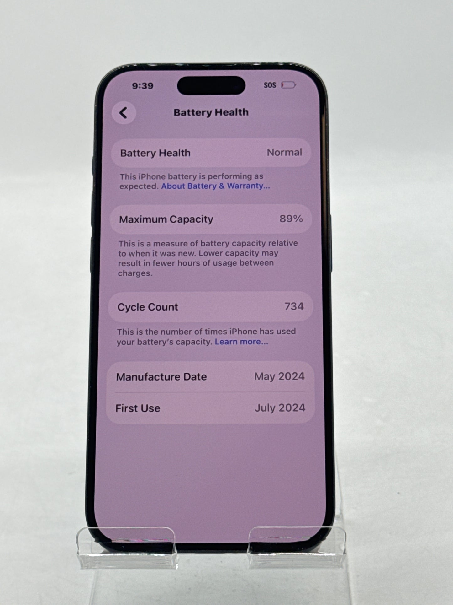 T-Mobile Apple iPhone 15 Pro A2848 128GB Blue Titanium - Cracked Back