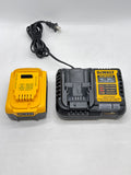 DeWalt Compact 20V DCB240 4.0 AH Battery w/Dewalt DCB1104 Battery Charger image 1