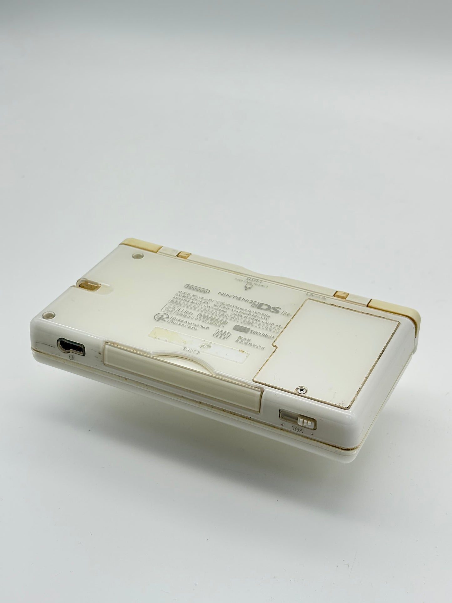 Nintendo DS Lite USG-001 Polar White Console UNTESTED AS IS #302