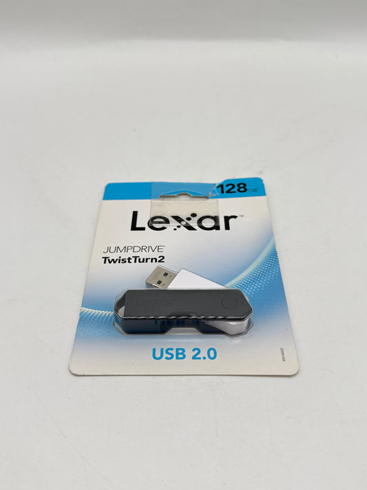 New Lexar 128GB Jumpdrive TwistTurn2 USB Flash Drive