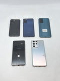 Lot of 5 Samsung Phones - Cracked, Not Wroking image 1