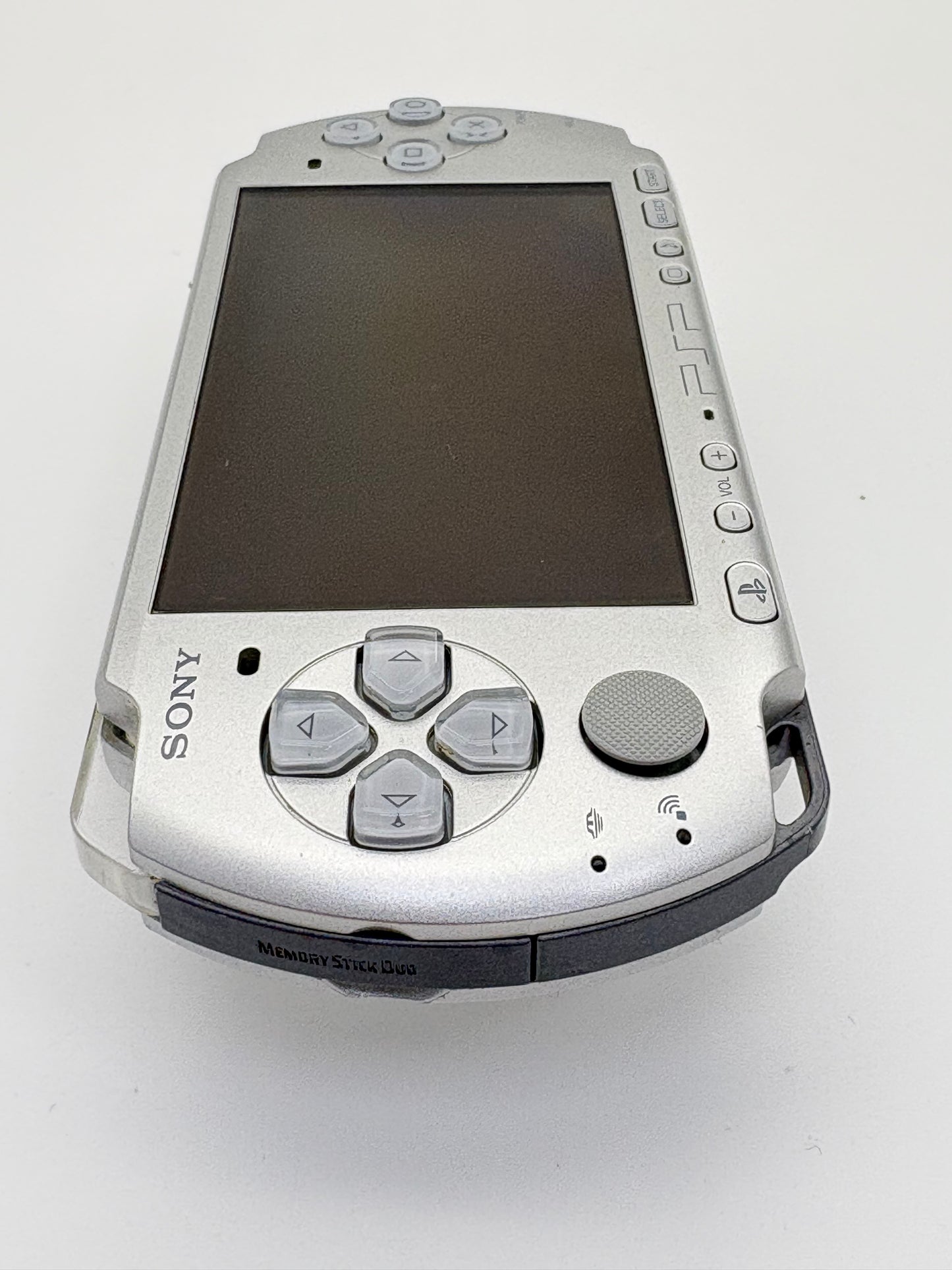 Sony PSP-3000 Silver Console #215 w/1200 mAh Battery