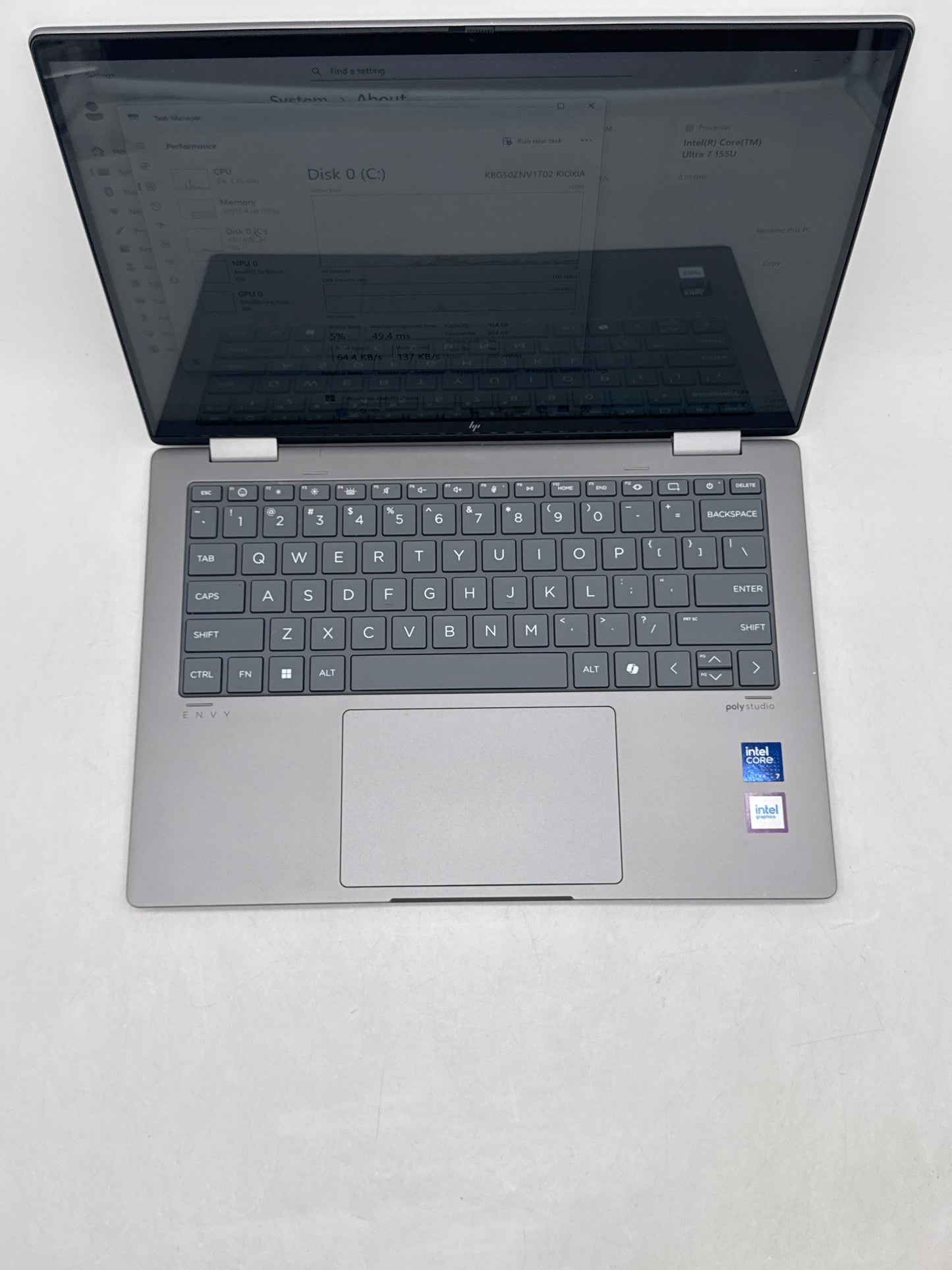 HP Envy x360 2-in-1 Laptop 14" Touch Core Ultra 7 155U 16GB RAM 1TB SSD