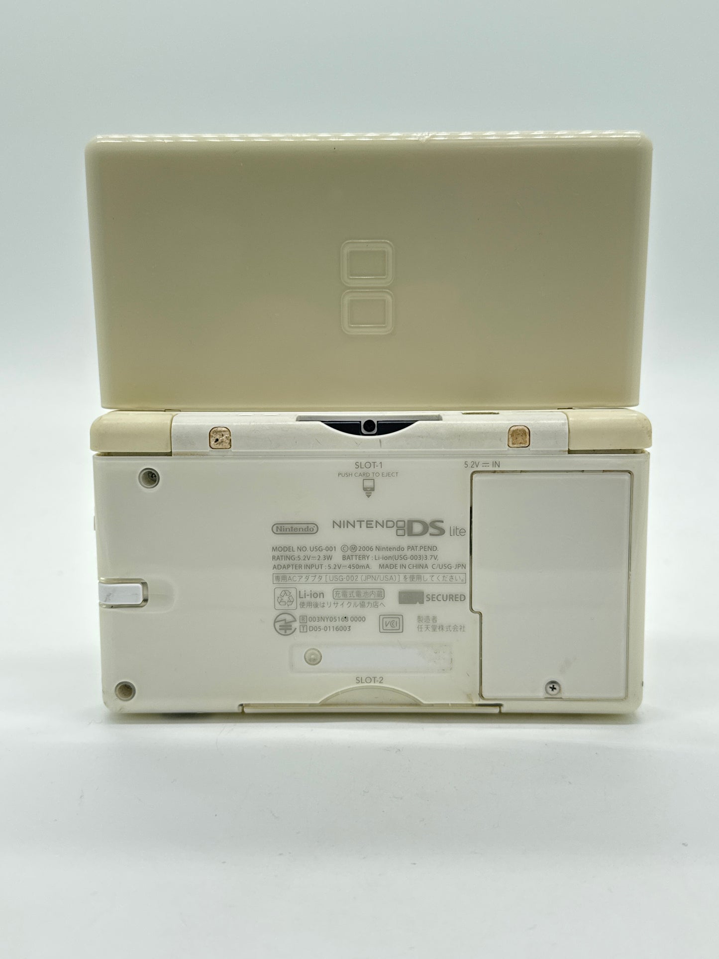Nintendo DS Lite USG-001 Polar White Console w/ Stylus #36