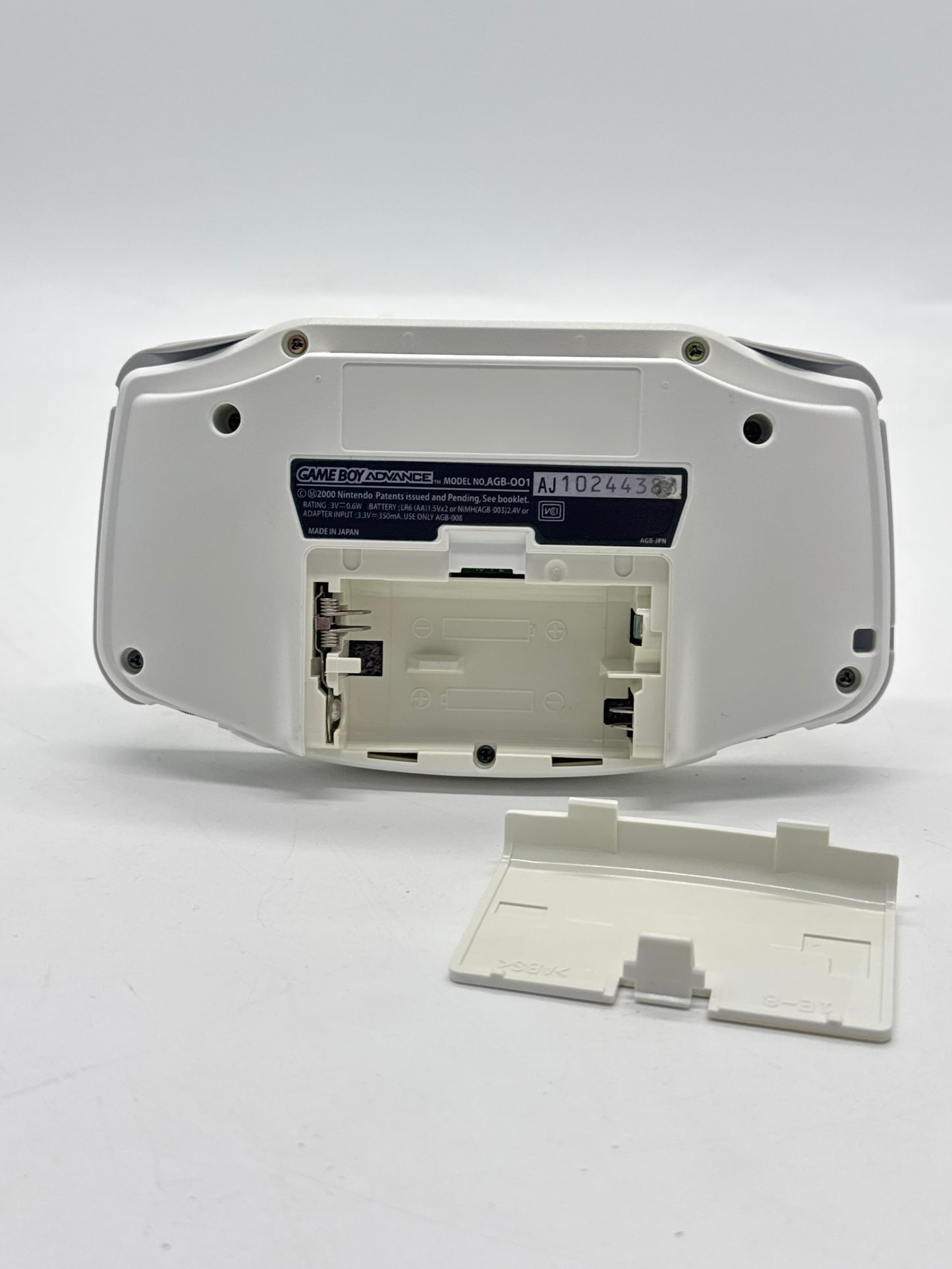 Nintendo Game Boy Advance AGB-001 White Console #7 Lens Coming Off AS IS