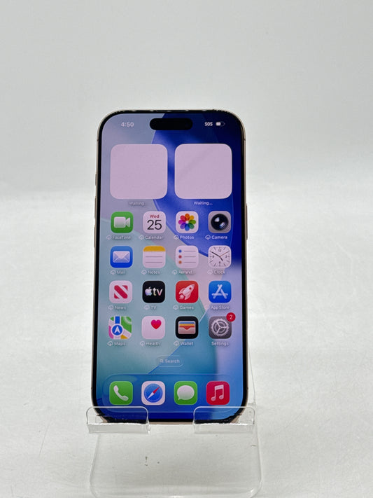 Unlocked Apple iPhone 16 Pro A3083 128GB Desert Titanium 100% Battery Health