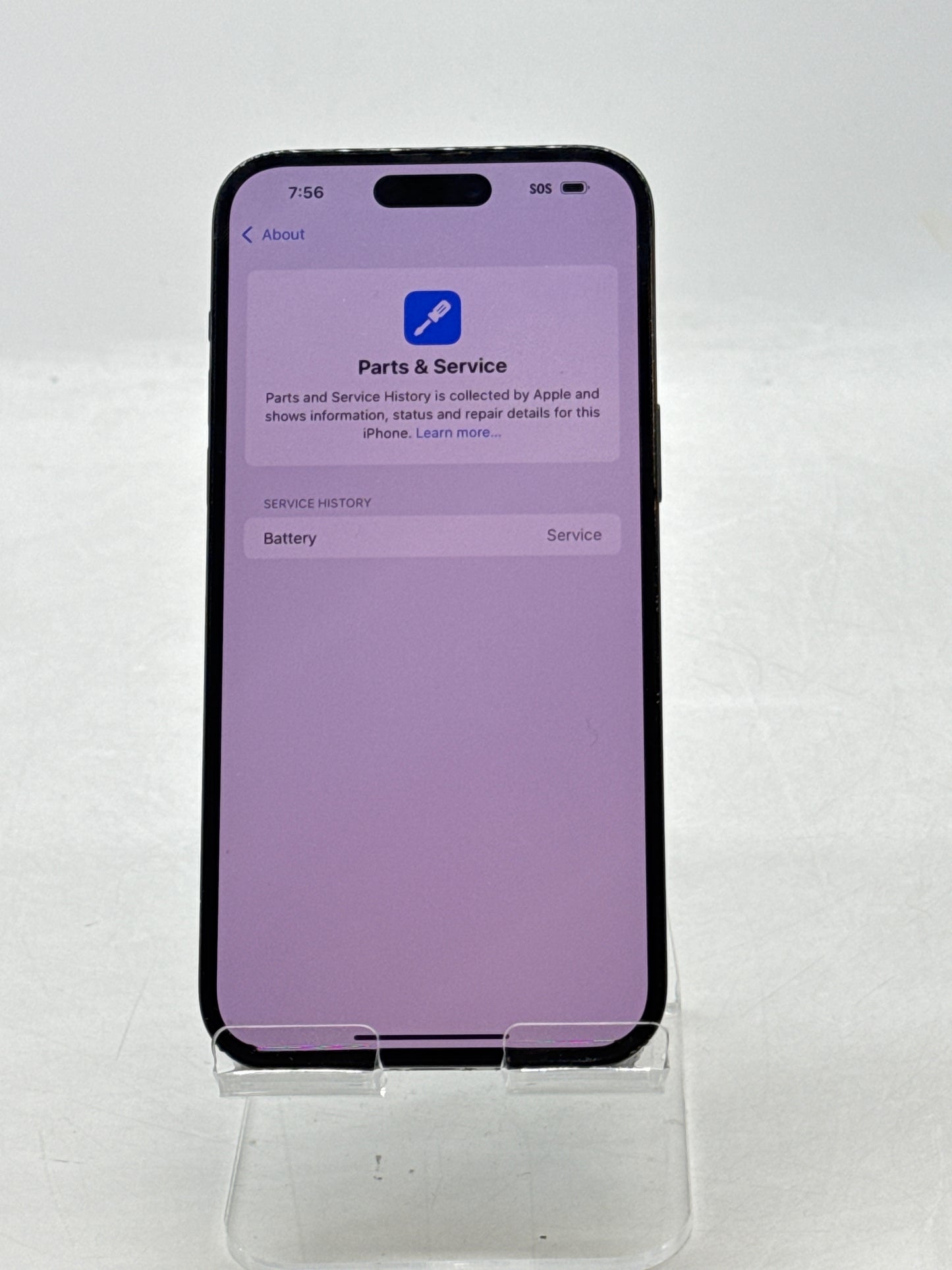 Unlocked Apple iPhone 14 Pro Max A2651 128GB Space Black - 78% Service Battery