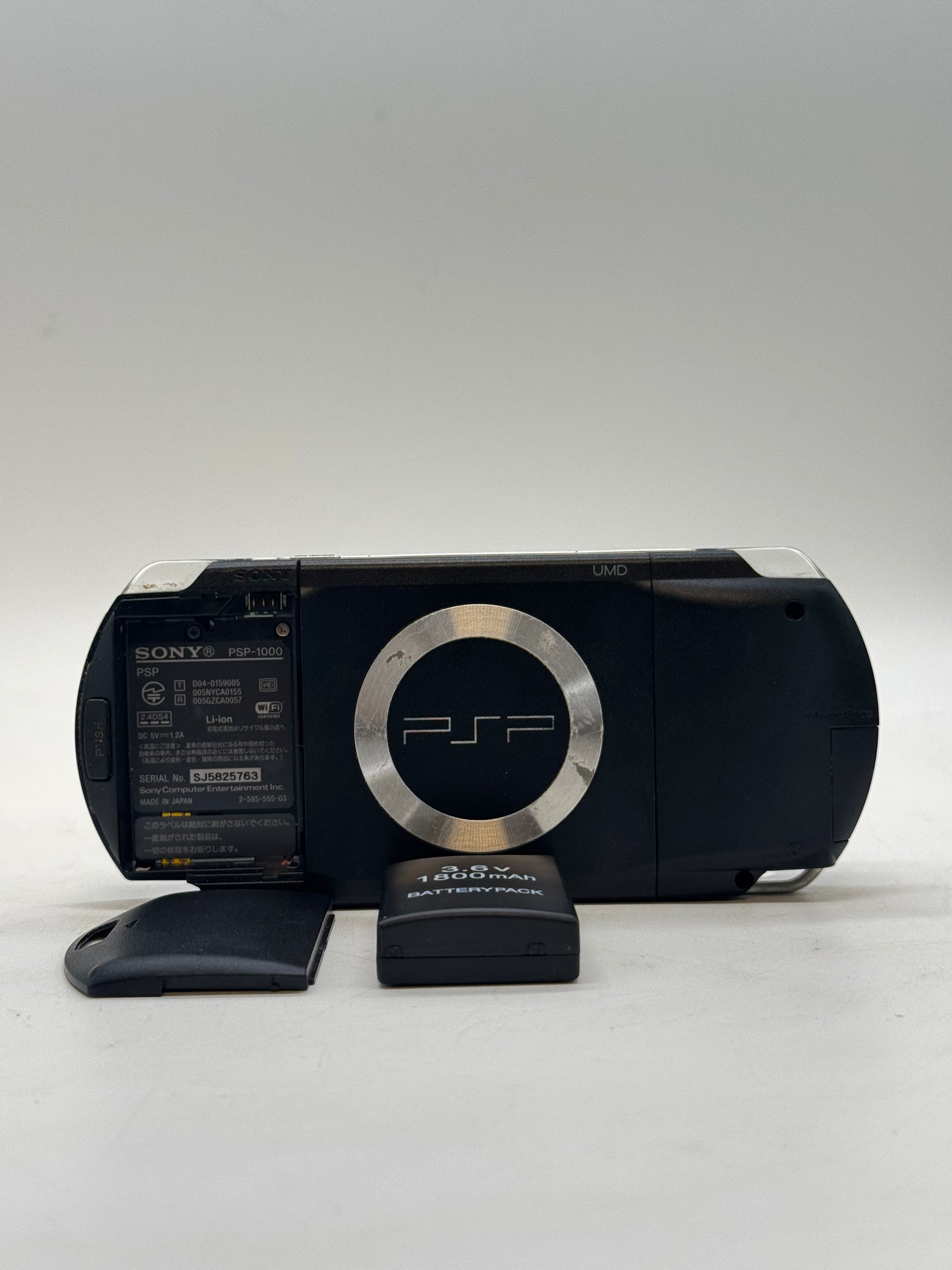 Sony PSP-1000 Black Console 1800mAh Battery No Charger
