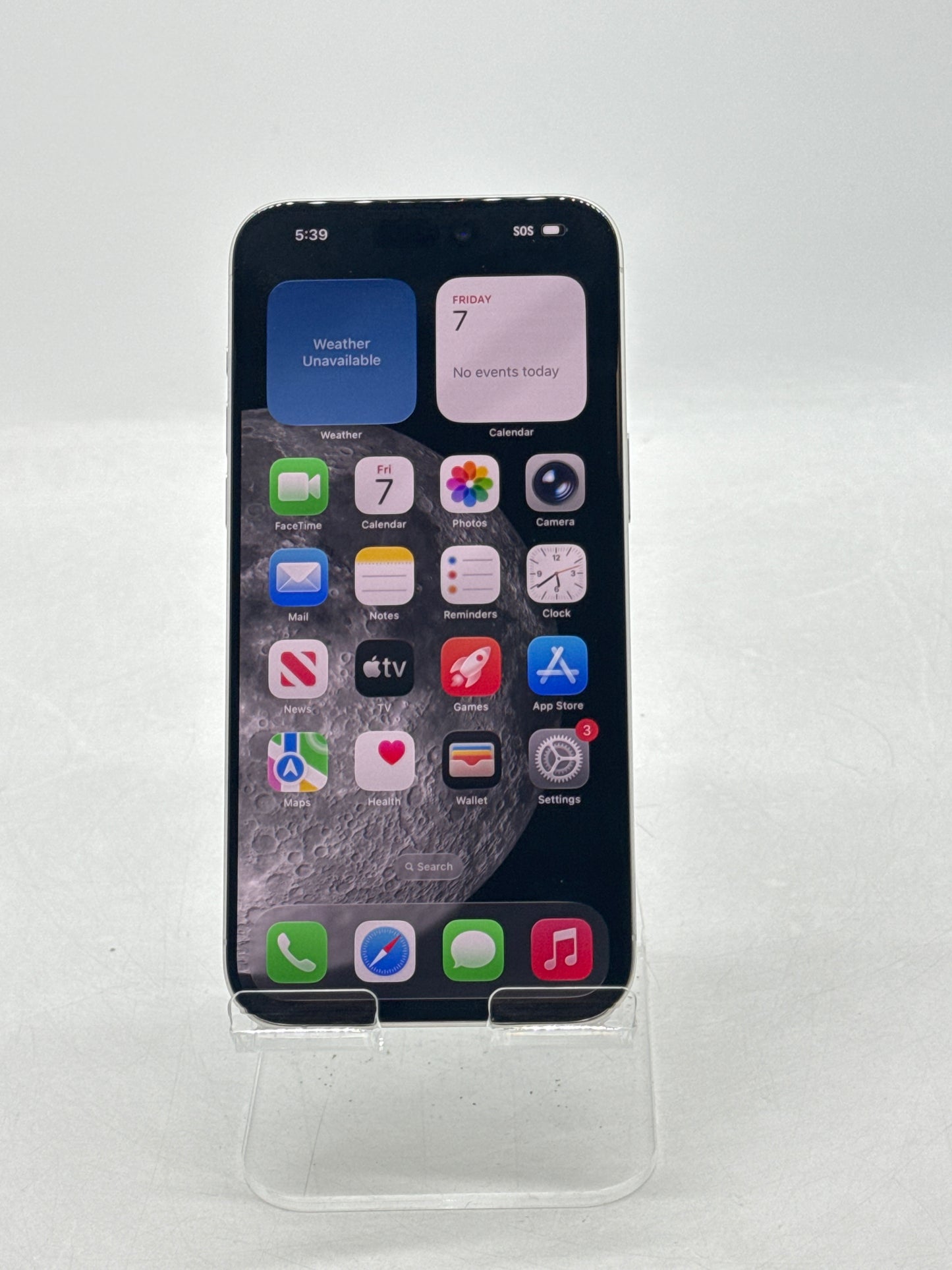 AT&T Apple iPhone 15 Pro Max 6.7" A2849 1TB White Titanium 87% Battery Health