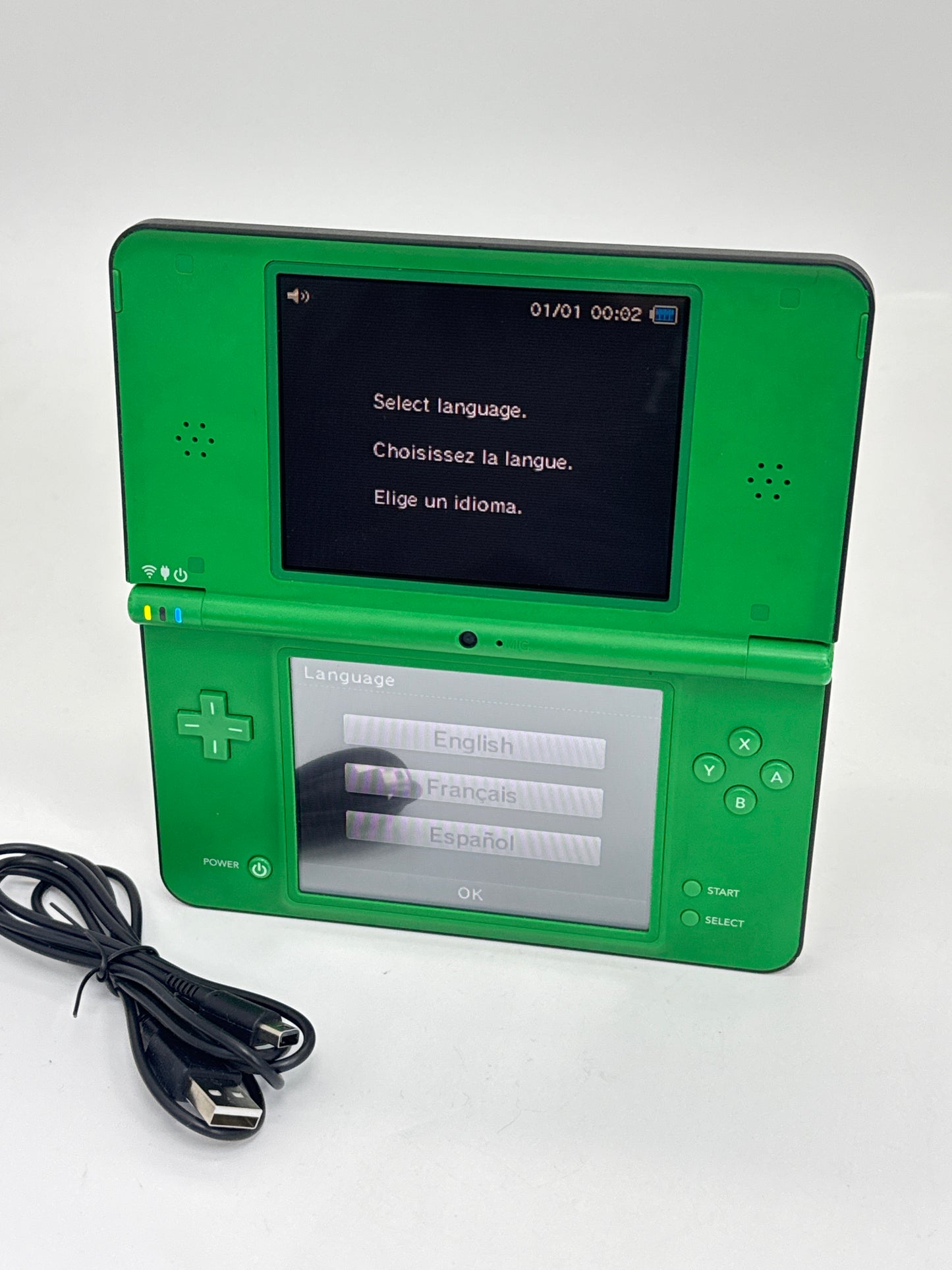 Nintendo DSi LL Green w/ Charger & Stylus Console #18